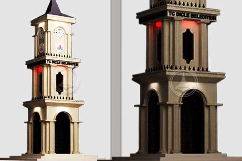 Selçuklu Motifli Saat Kulesi Dicle Belediyesi / DİYARBAKIR