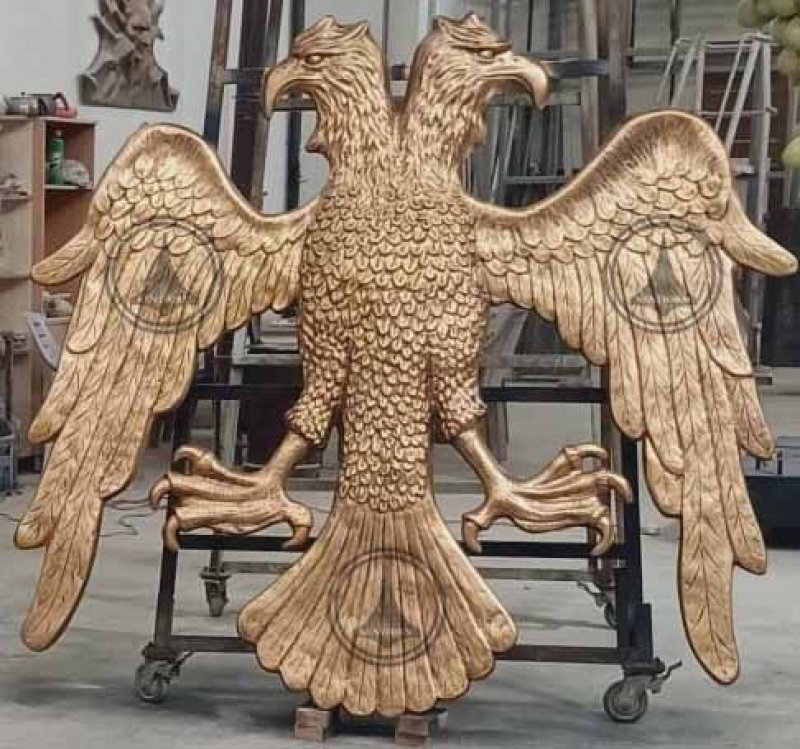 ÇİFTBAŞLI KARTAL RÖLYEF HEYKELİ