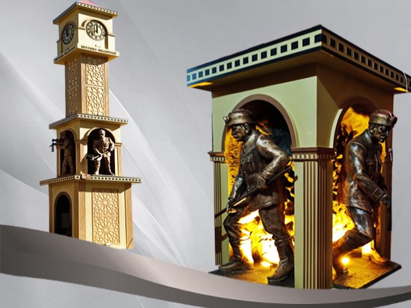Maden İşçileri Temalı Heykelli Model Saat Kulesi-Beycuma Belediyesi /ZONGULDAK