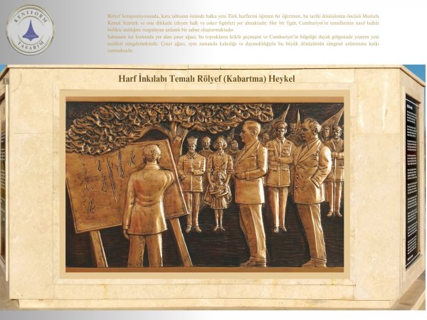 HARF İNKILABI KONULU RÖLYEF MODELİ